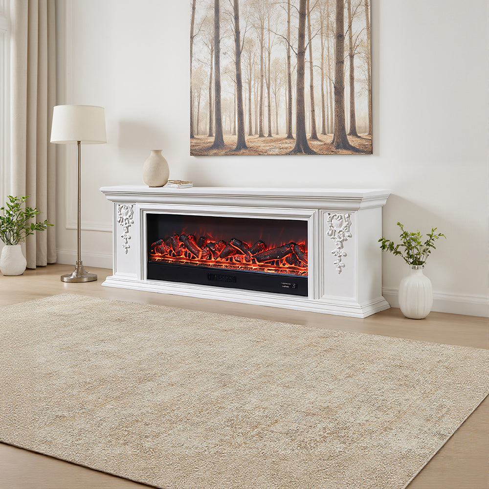 TV Stand Electric Fireplace Adjustable Flame