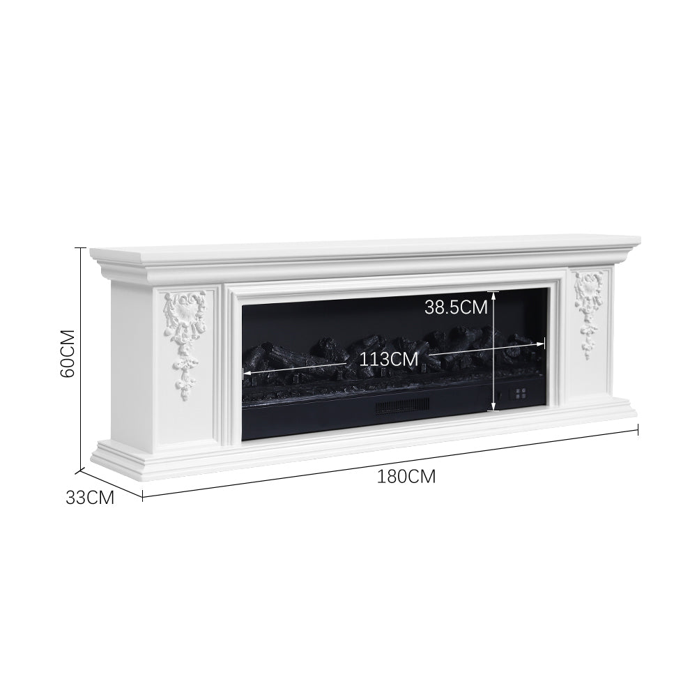 TV Stand Electric Fireplace Adjustable Flame