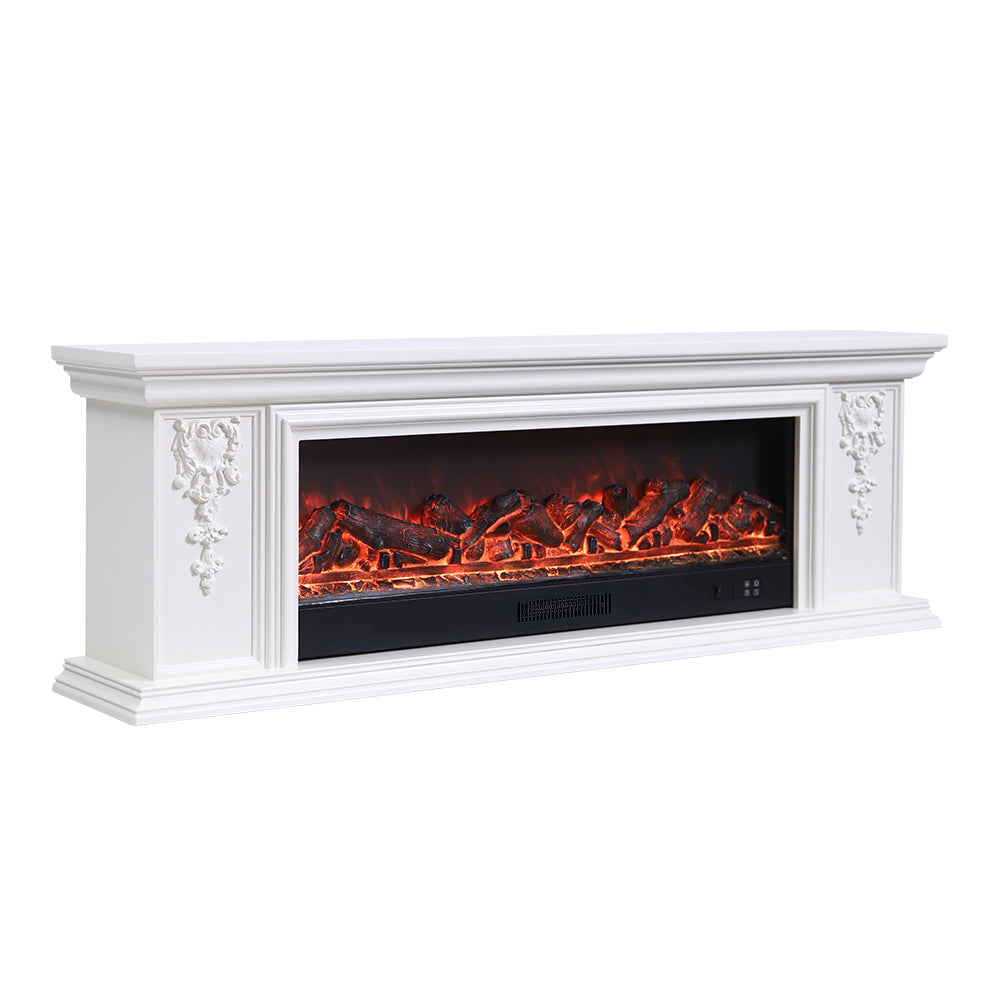 TV Stand Electric Fireplace Adjustable Flame
