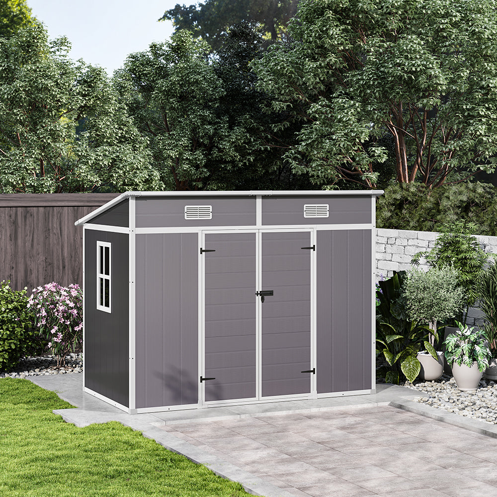 Outdoor Plastic Garden Storage Shed