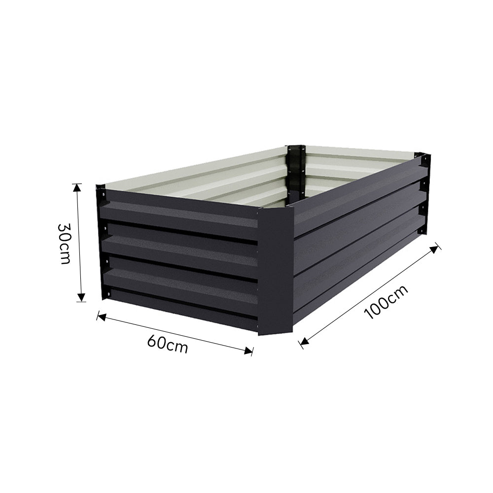 Galvanized Steel Raised Garden Bed Planter Box