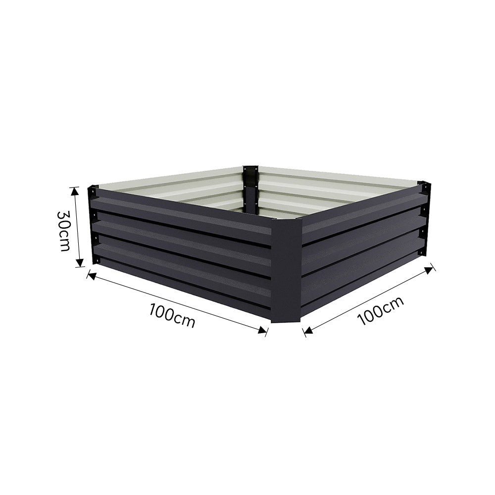 Galvanized Steel Raised Garden Bed Planter Box