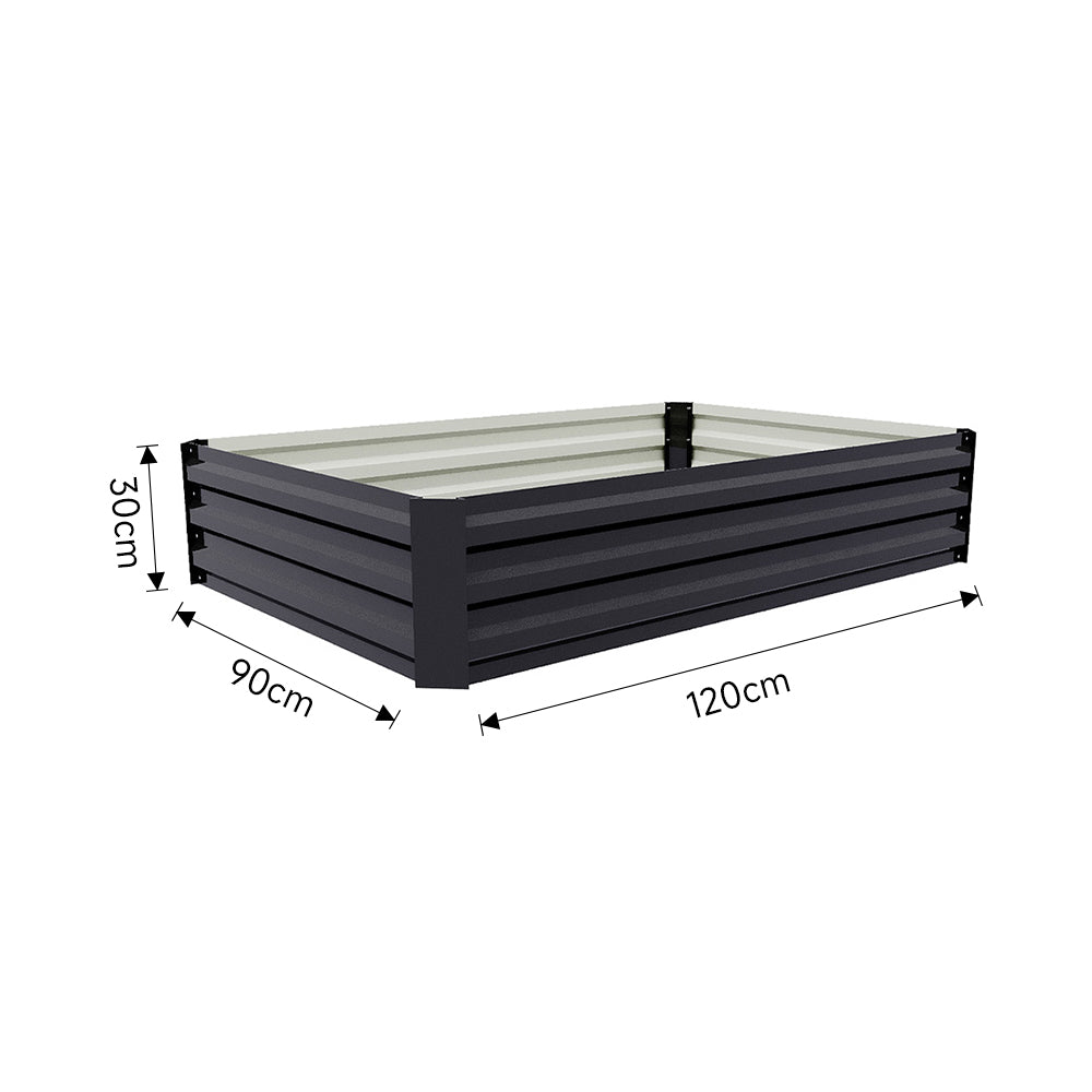 Galvanized Steel Raised Garden Bed Planter Box