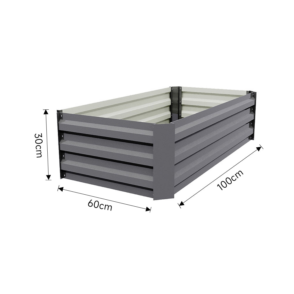 Galvanized Steel Raised Garden Bed Planter Box