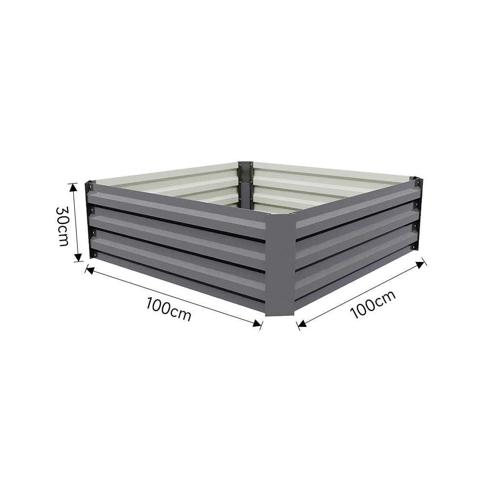 Galvanized Steel Raised Garden Bed Planter Box