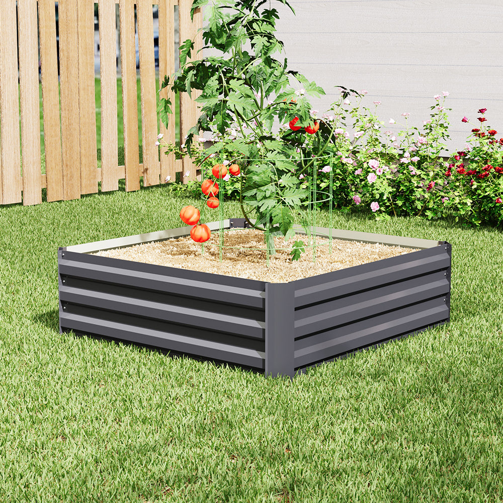 Galvanized Steel Raised Garden Bed Planter Box