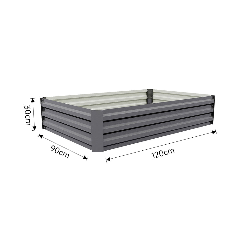 Galvanized Steel Raised Garden Bed Planter Box
