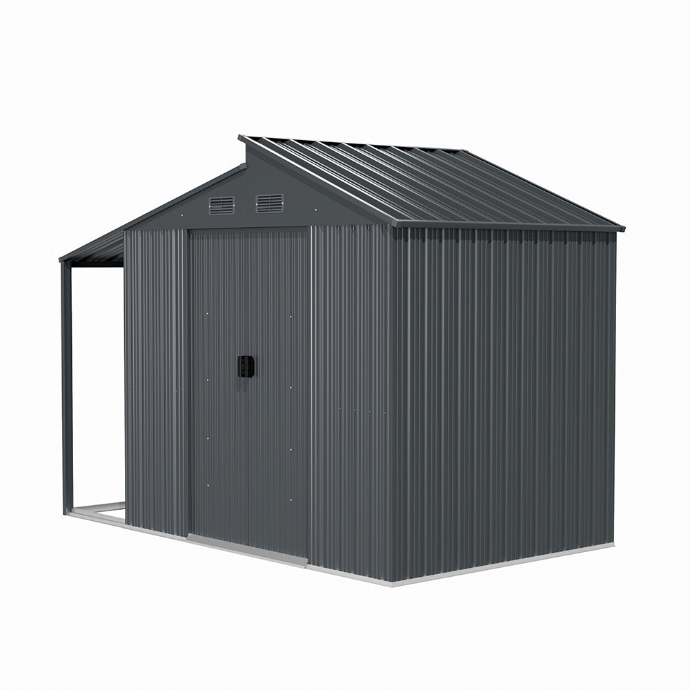 Outdoor Galvanized Steel Storage Shed