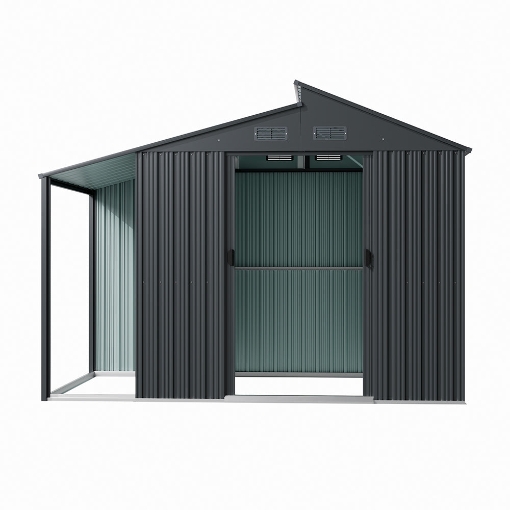 Outdoor Galvanized Steel Storage Shed