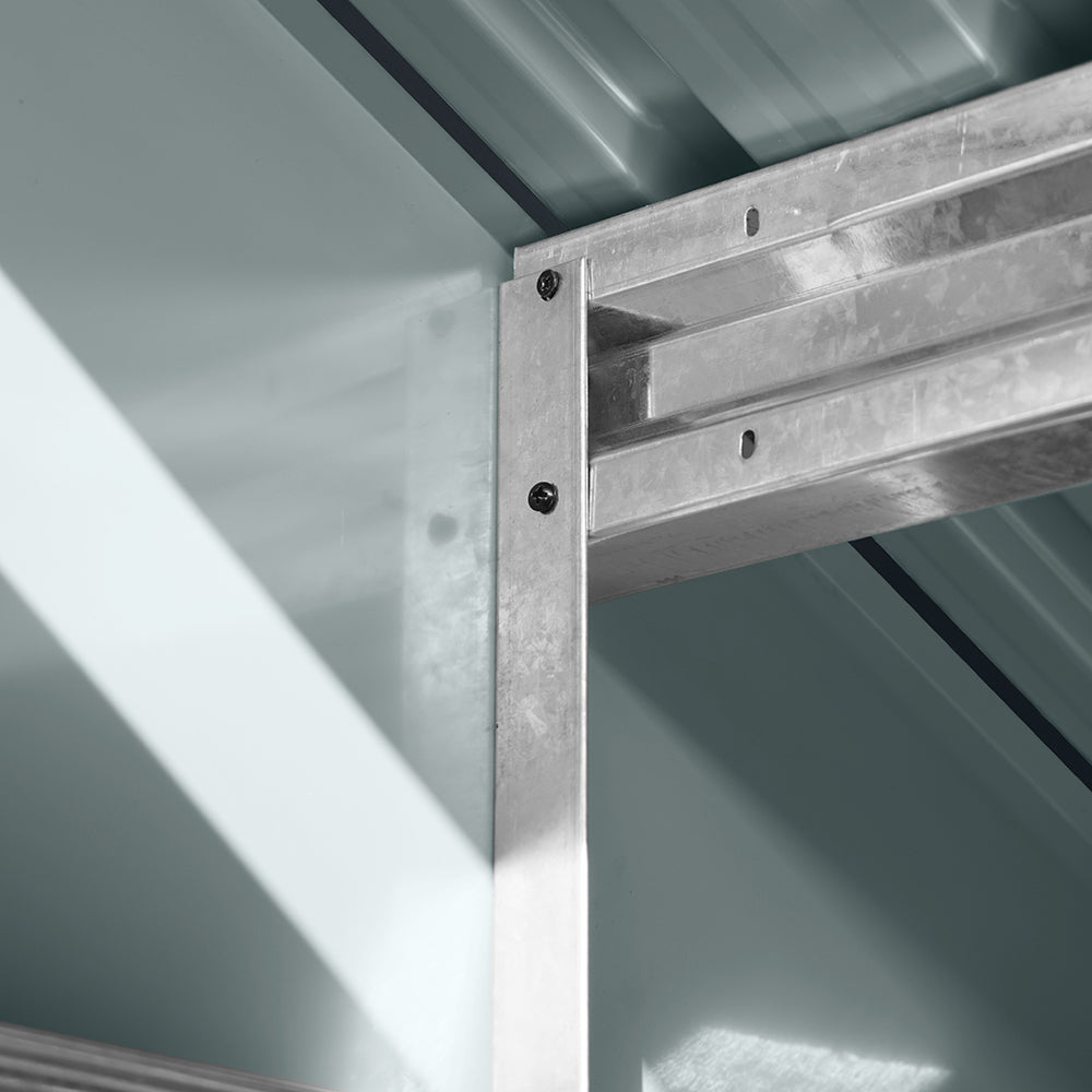 Outdoor Galvanized Steel Storage Shed