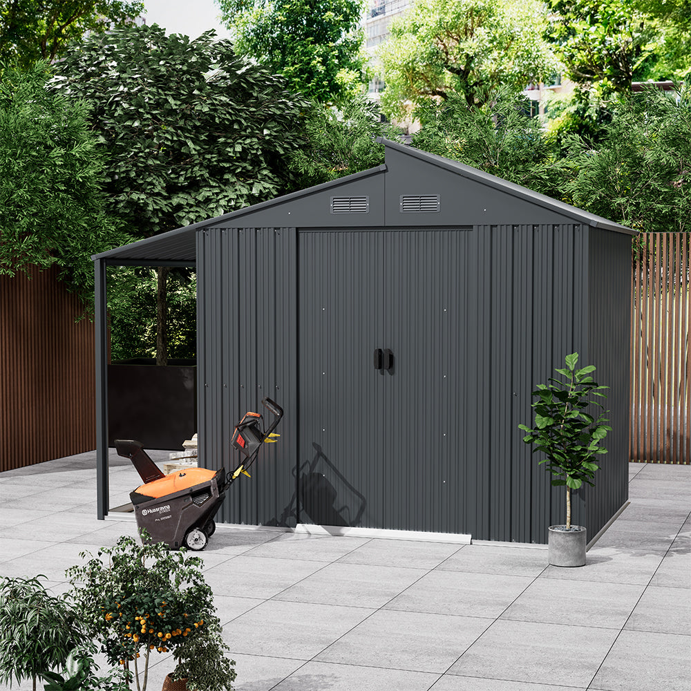 Outdoor Galvanized Steel Storage Shed