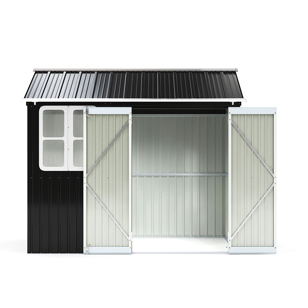 6*8ftMetal Apex Roof Garden Shed