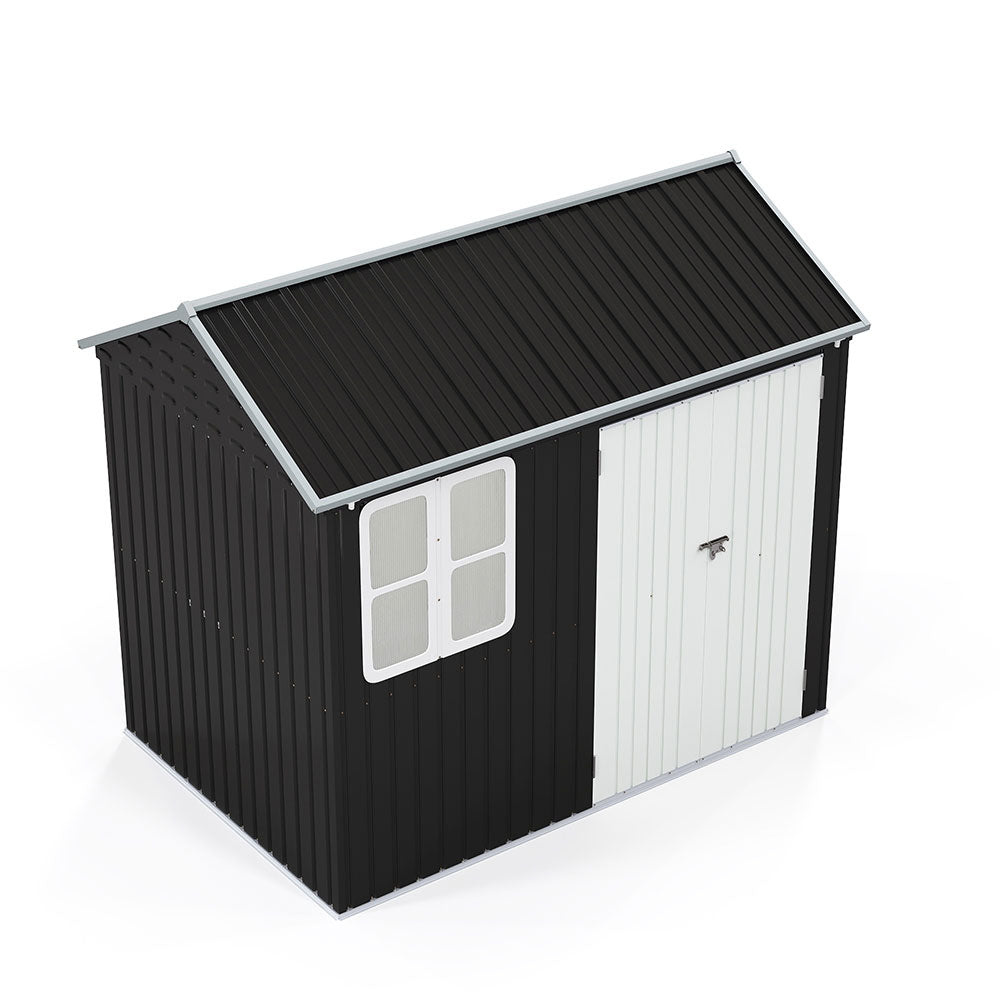 6*8ftMetal Apex Roof Garden Shed