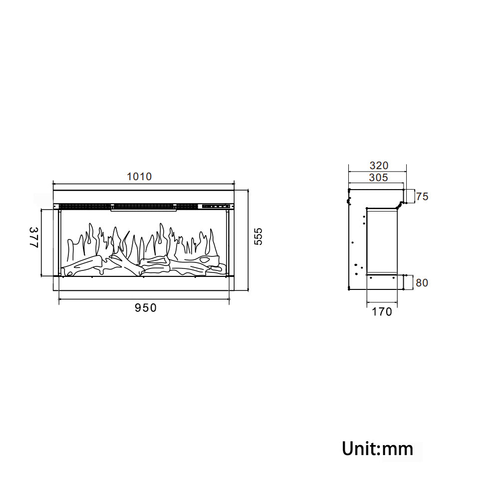 Functional and Aesthetic Electric Fireplace