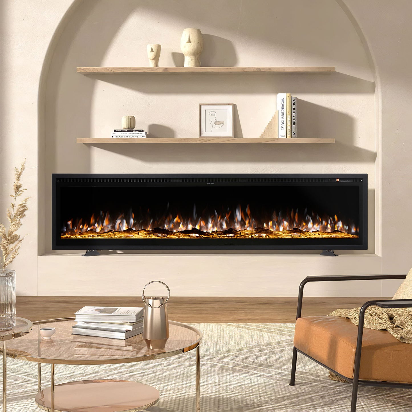 186cm Electric Fireplace with Remote Control