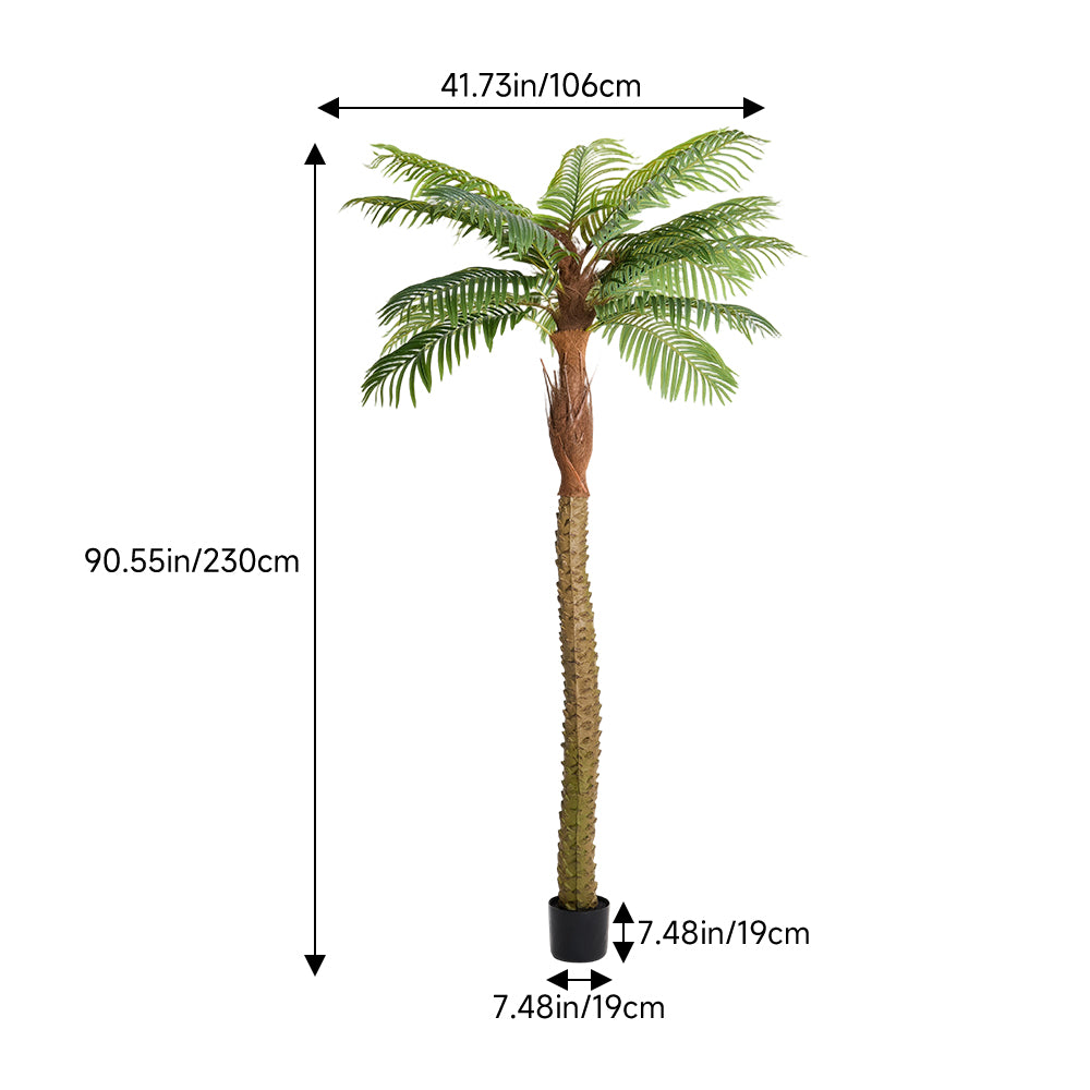 Lifelike Artificial Areca Palm Potted Plant