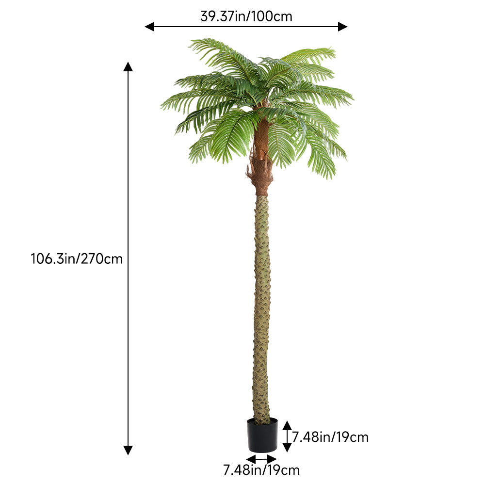 Artificial Areca Palm Tree Potted Plant Home Decoration