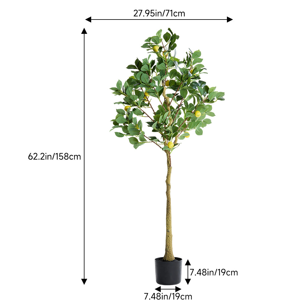 Artificial Lemon Tree Potted Plant Home Decoration