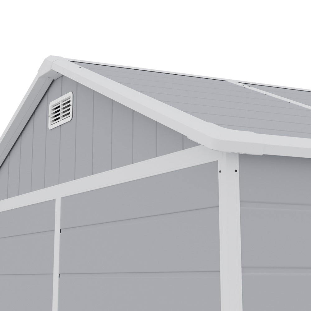 8x4ft Garden PP Tool Shed Outdoor Patio Storage House