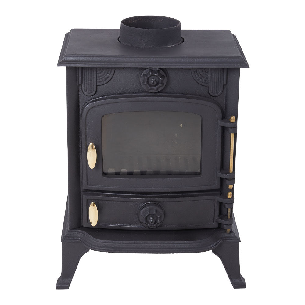 Freestanding Cast Iron Wood Burning Stove Fireplace