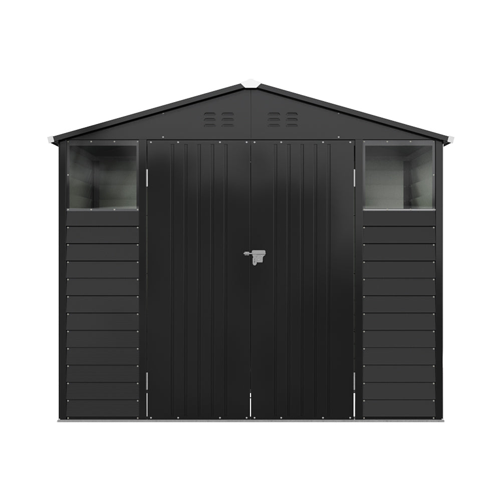 8x5.7FT Metal Apex Roof Garden Storage Shed