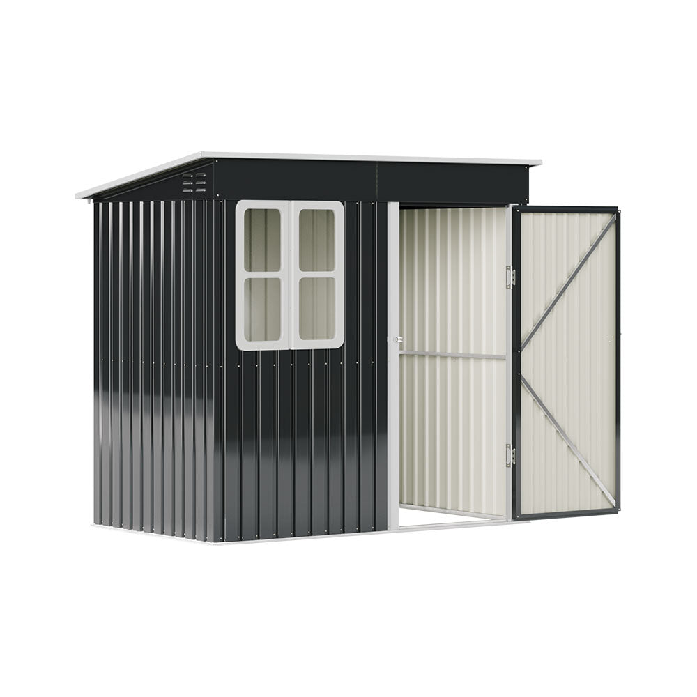 7X4FT Outdoor Metal Garden Storage Shed