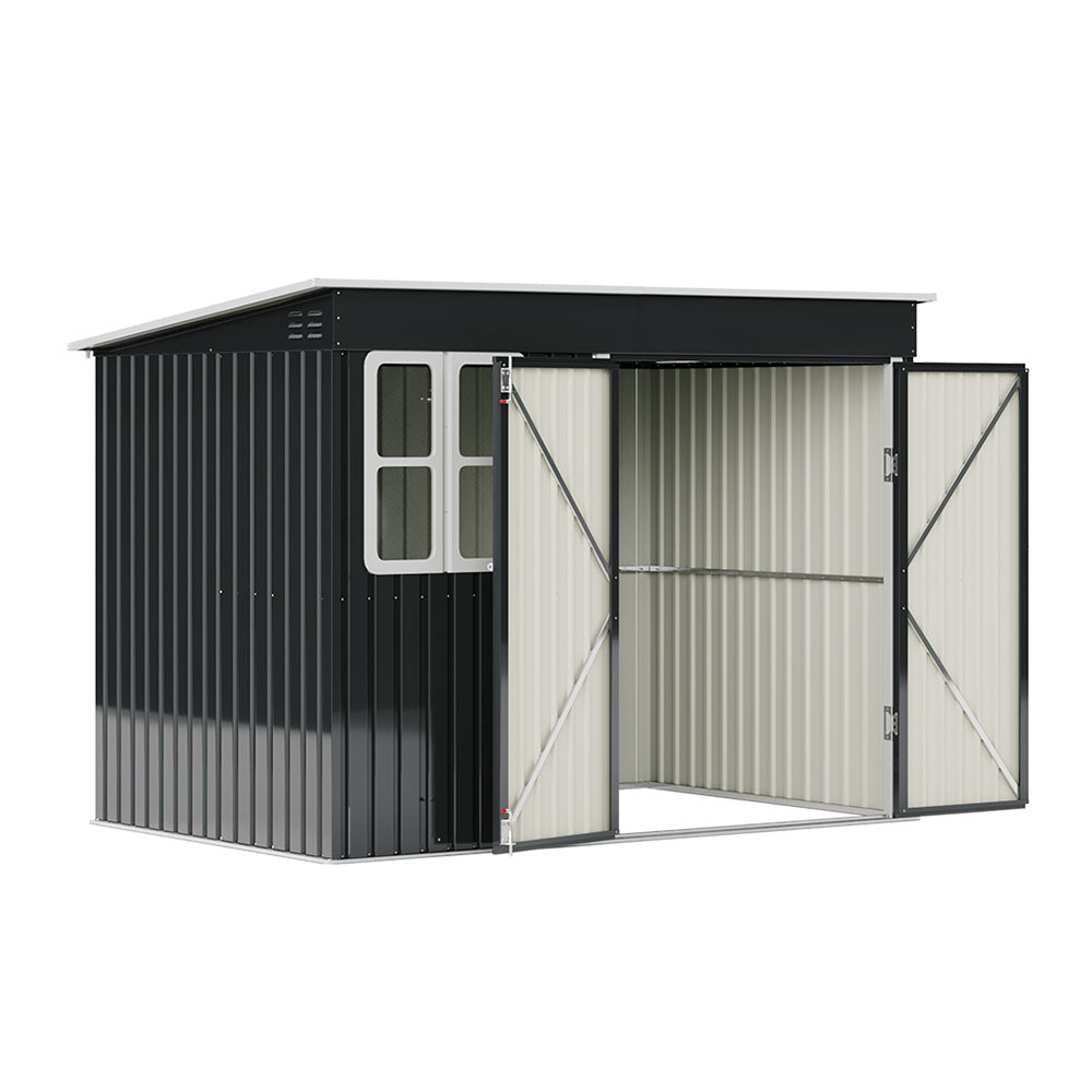 9X6FT Outdoor Metal Garden Storage Shed