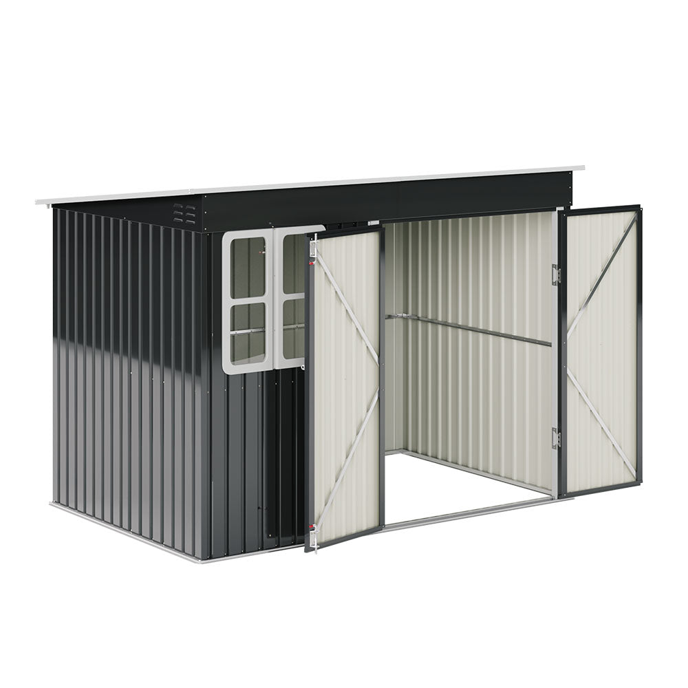 9X6FT Outdoor Metal Garden Storage Shed