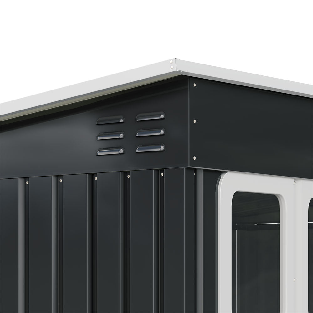 9X6FT Outdoor Metal Garden Storage Shed