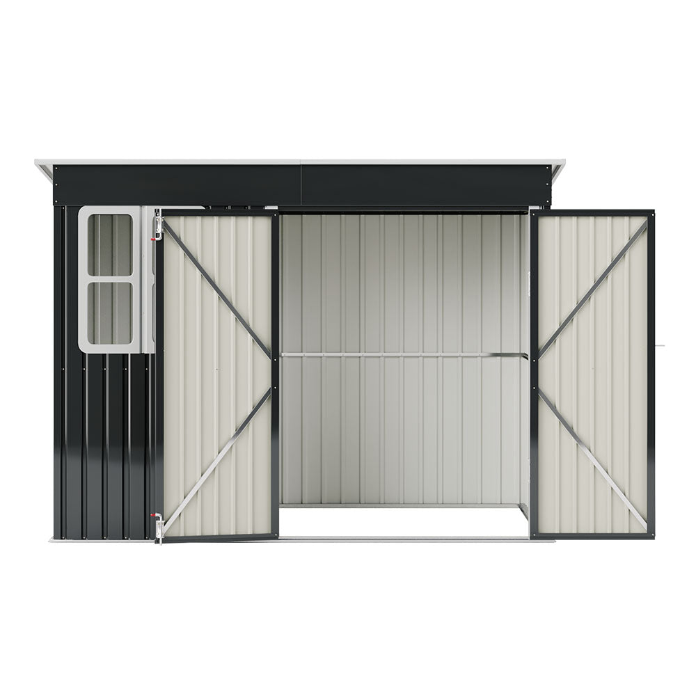 9X6FT Outdoor Metal Garden Storage Shed