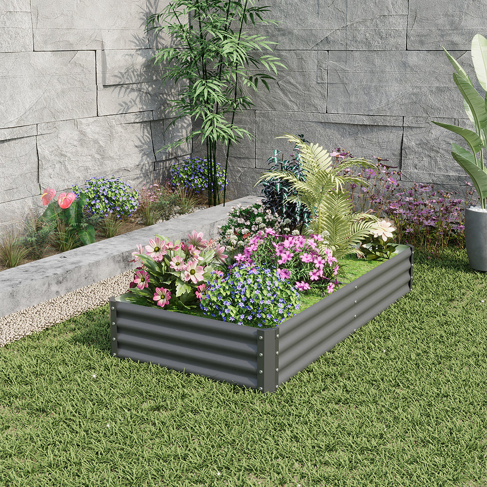 Large Metal Raised Garden Bed