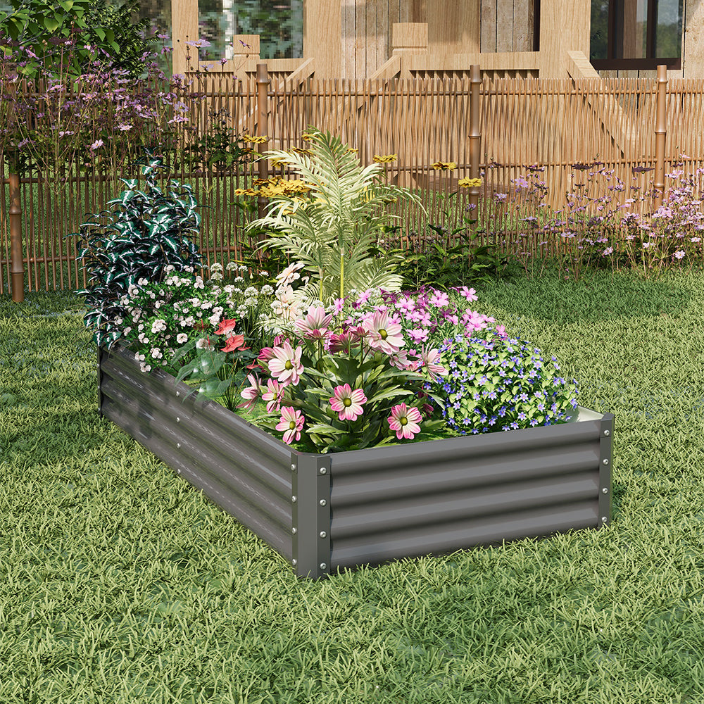 Large Metal Raised Garden Bed