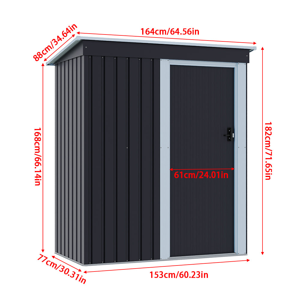 5 x 3 FT Outdoor Metal Storage Shed