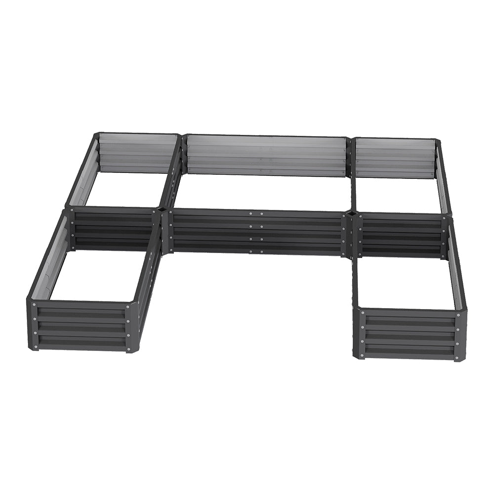 5 Compartments U-shaped Raised Garden Bed