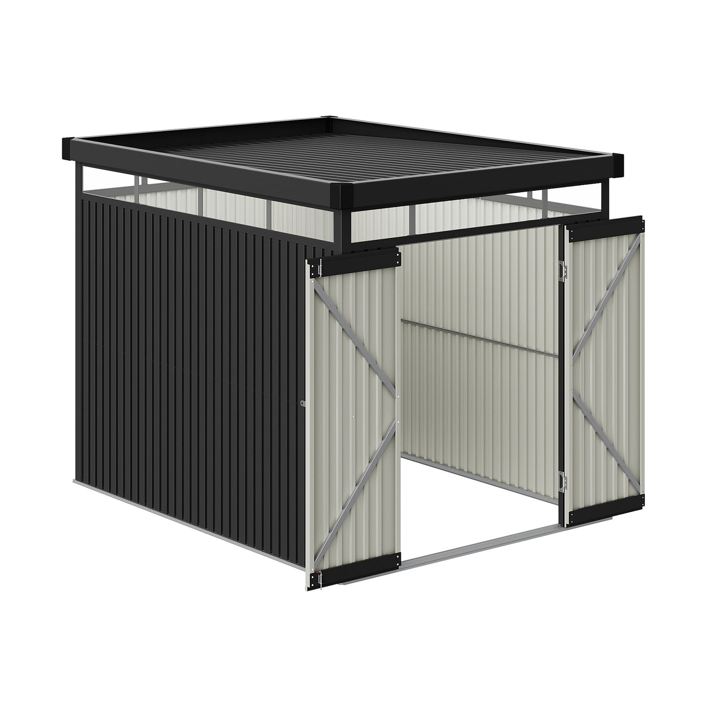 2 X 2.6 X 2M Metal Garden Tool Shed