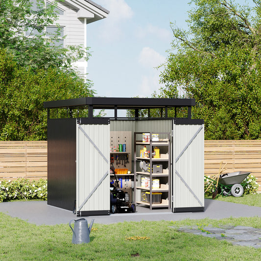2 X 2.6 X 2M Metal Garden Tool Shed