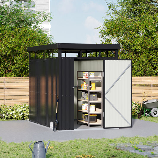 5.3 x 8.5FT Outdoor Metal Garden Storage Shed