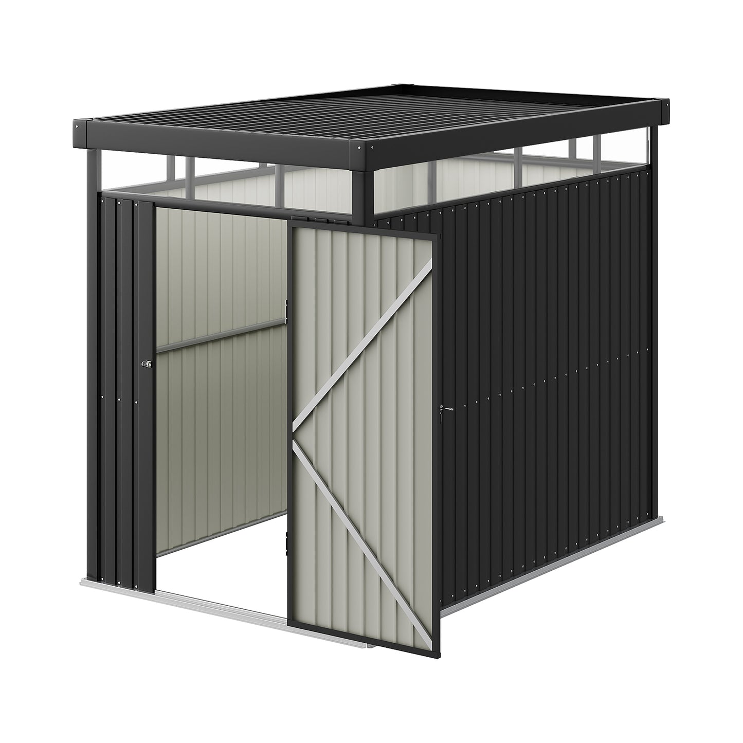 5.3 x 8.5FT Outdoor Metal Garden Storage Shed