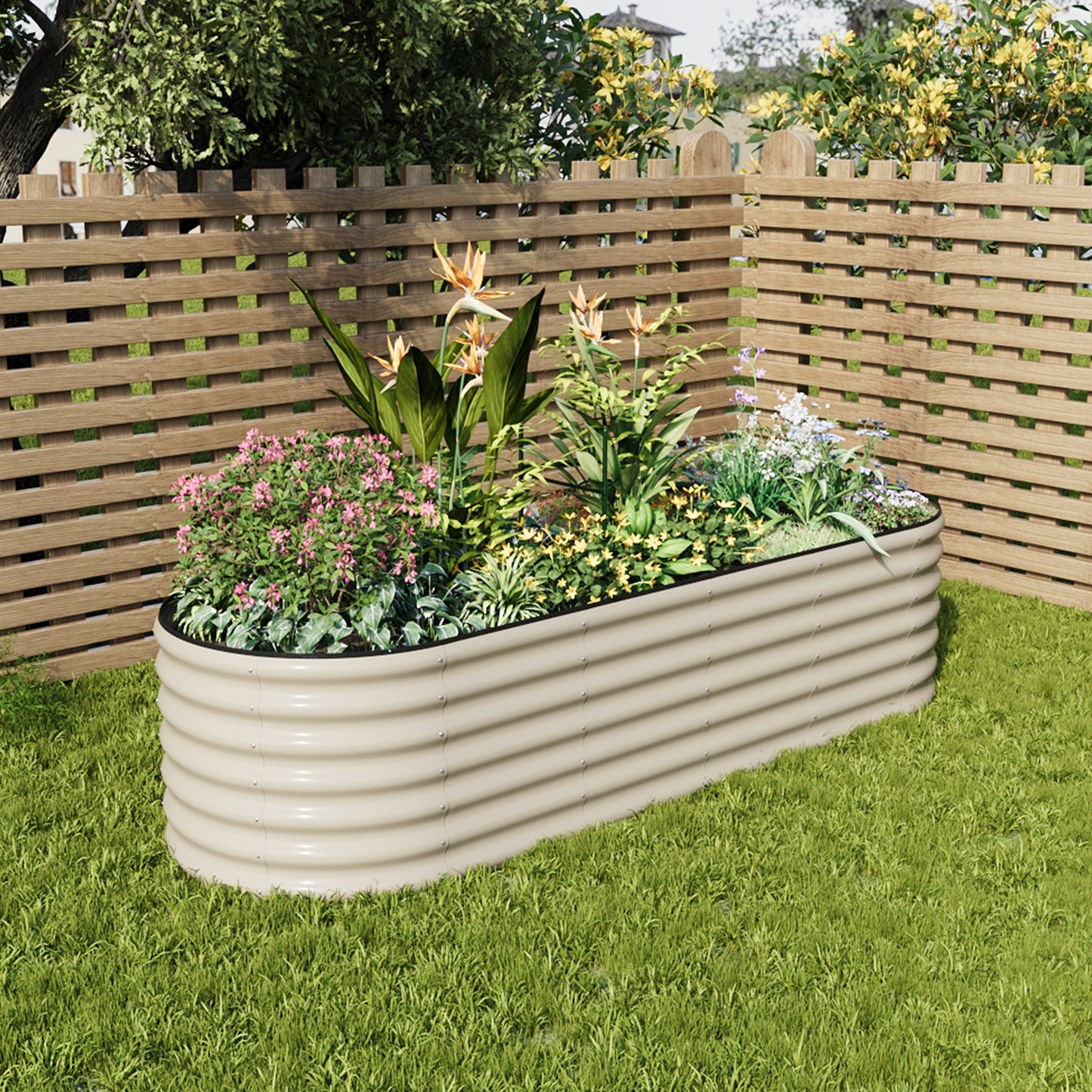 Galvanized Steel Raised Garden Bed