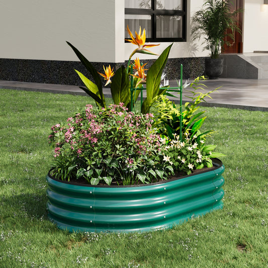 Sleek Galvanized Steel Raised Garden Bed