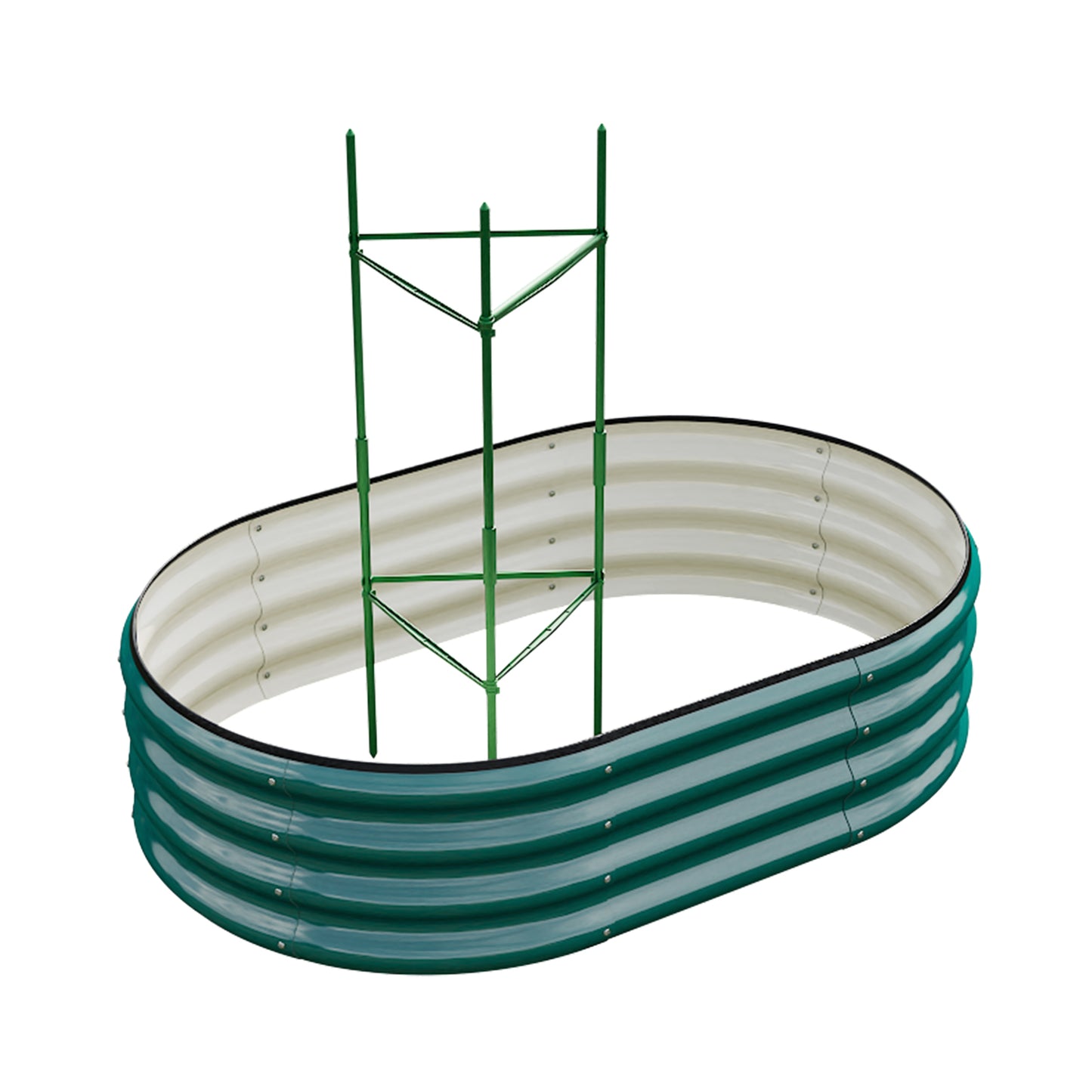 Sleek Galvanized Steel Raised Garden Bed