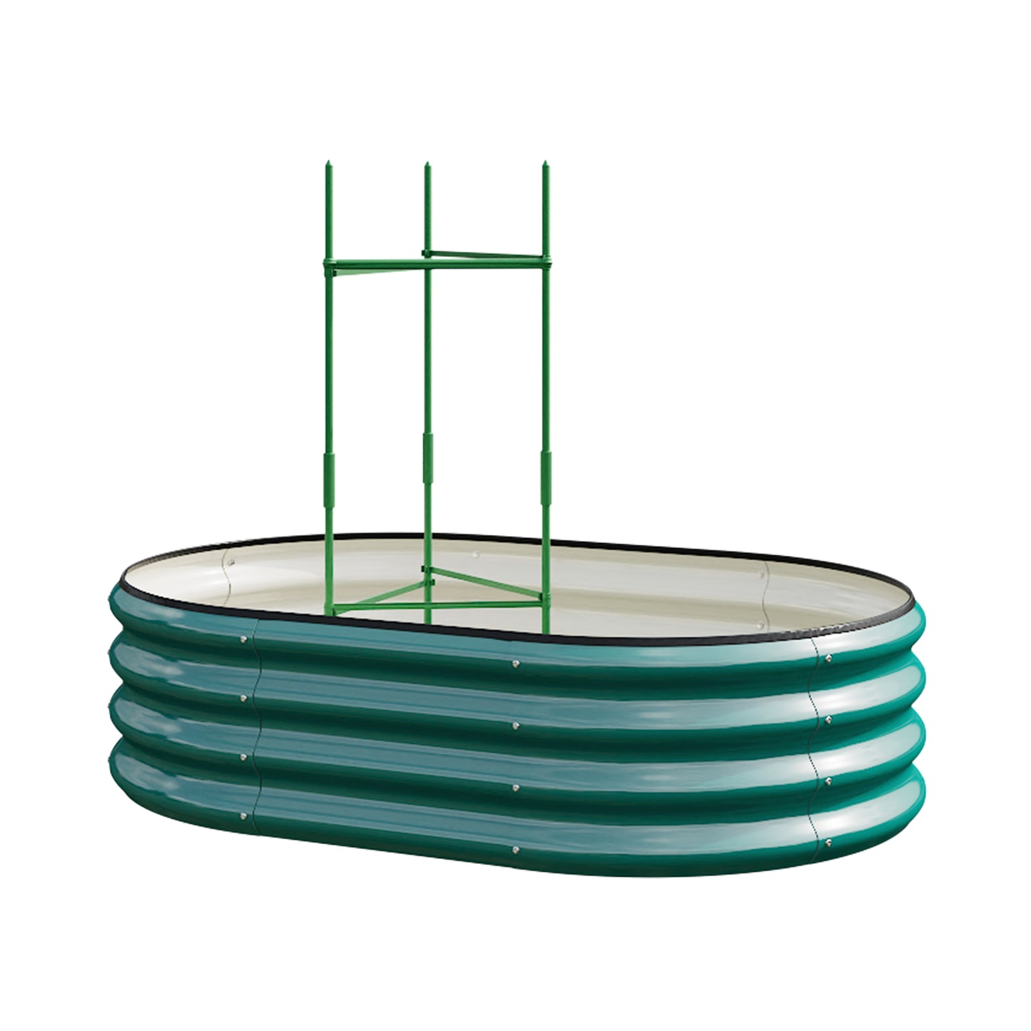 Sleek Galvanized Steel Raised Garden Bed