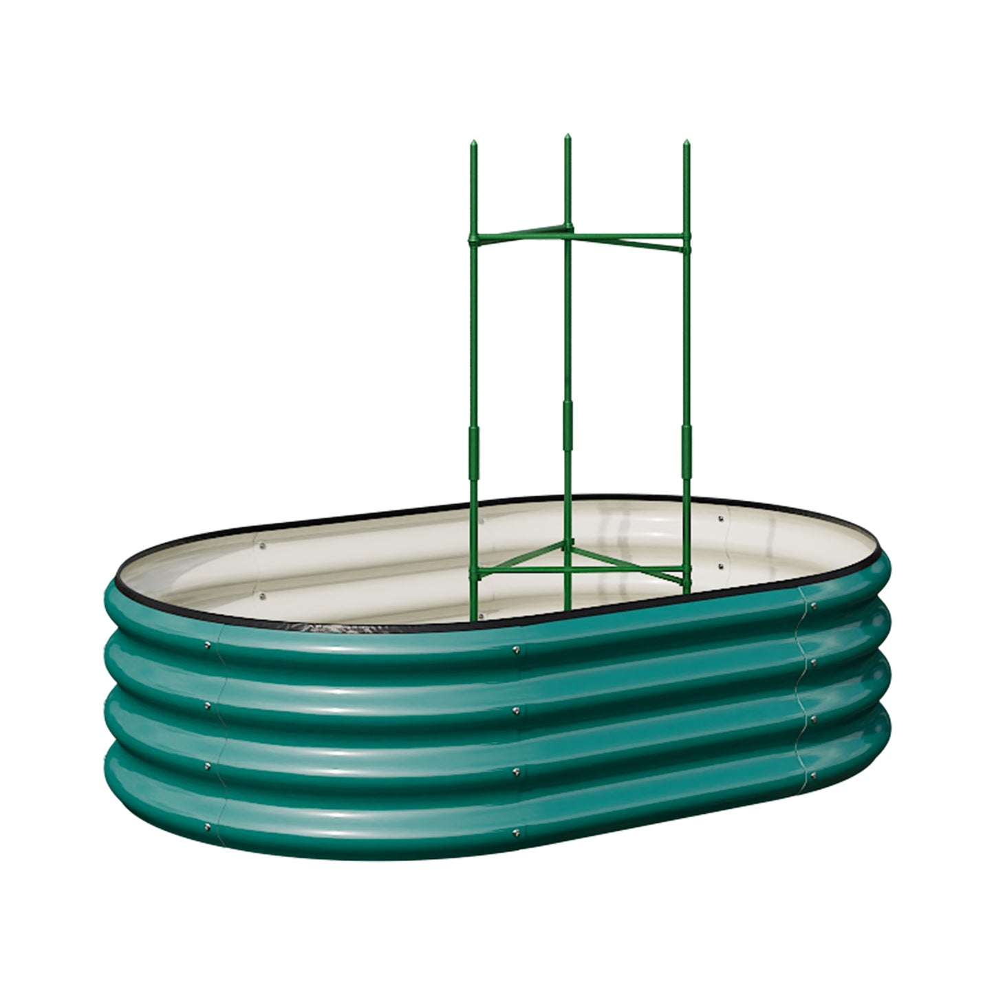 Sleek Galvanized Steel Raised Garden Bed