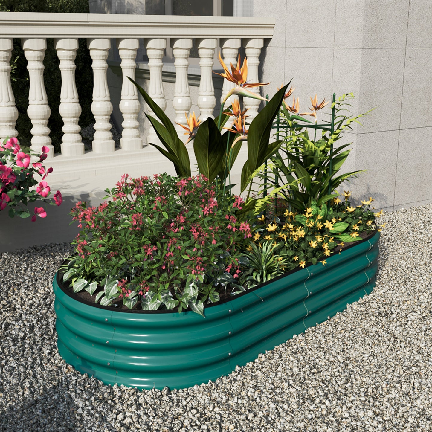 Durable Galvanized Steel Raised Bed