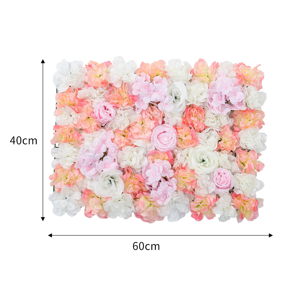 Artificial Rose Flower Backdrop Wall Panel