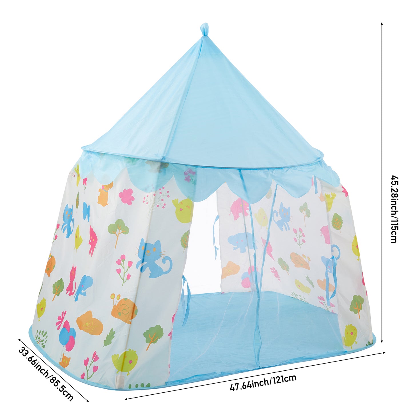 Light Blue Indoor Play Tent for Kids