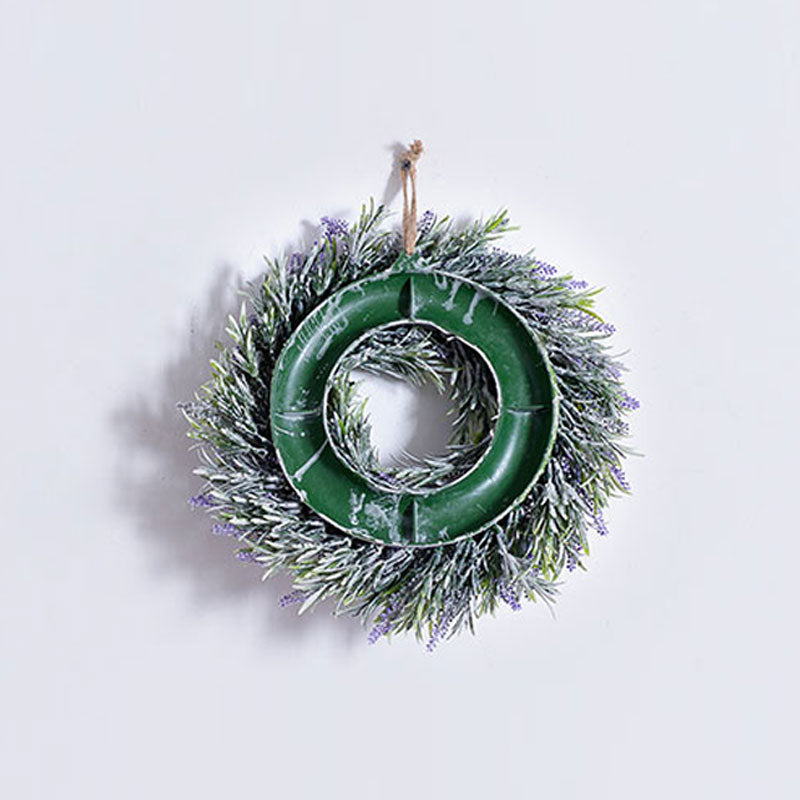 30CM Round Artificial Lavender Hanging Wreath
