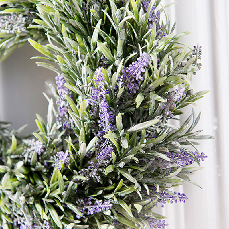 30CM Round Artificial Lavender Hanging Wreath