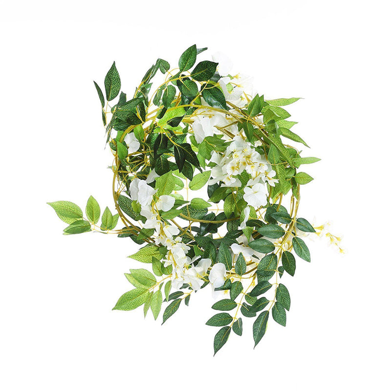 2pcs Lifelike Hanging Wisteria Flowers Garland