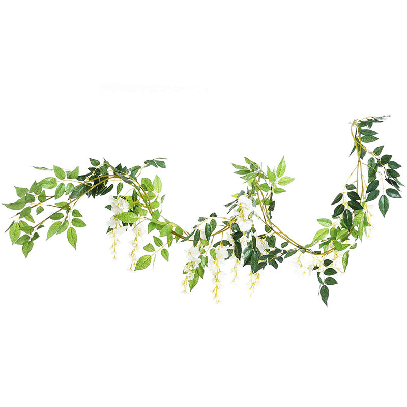 2pcs Lifelike Hanging Wisteria Flowers Garland